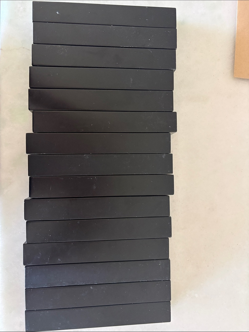 15 Matte Black Rectangular Cabinet Pulls - Sleek Modern Handles
5 inch